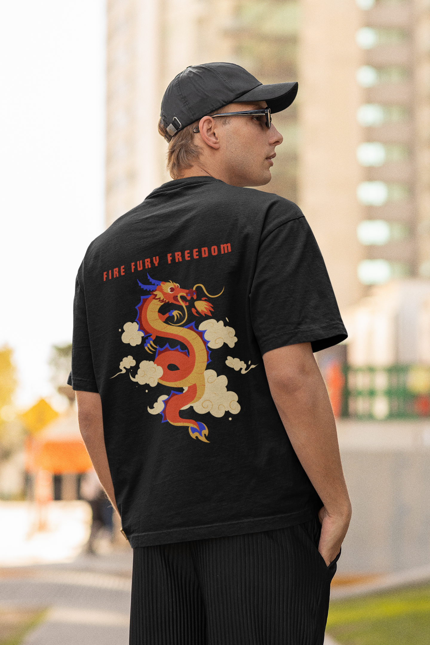 Fire Fury Freedom Oversized T-Shirt