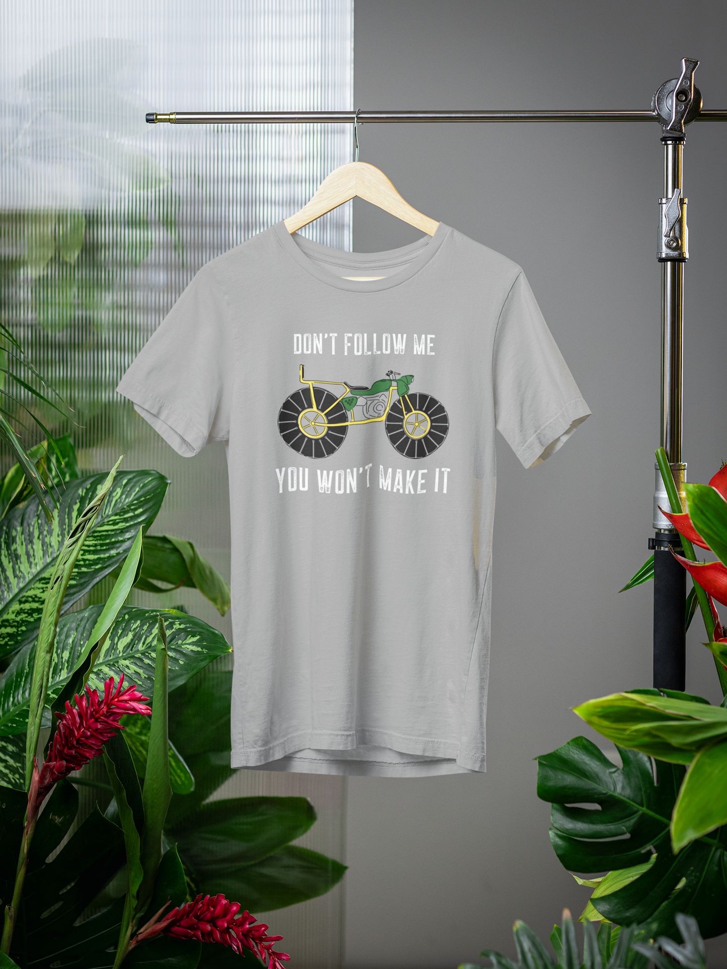 Don't Follow Me Grey Oversized T-Shirt