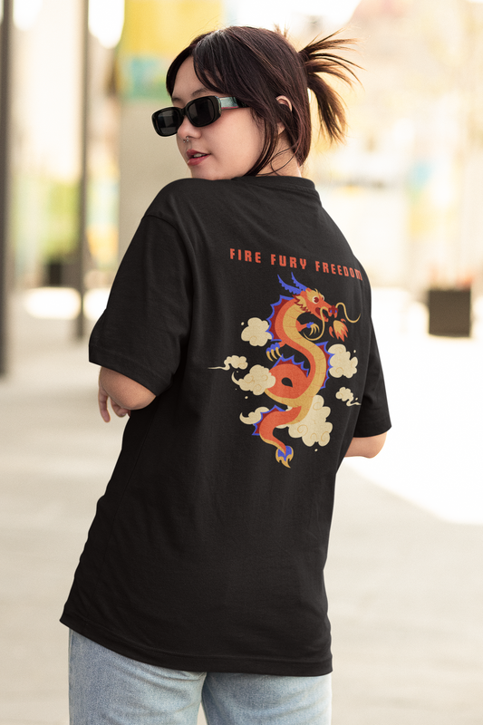 Fire Fury Freedom Oversized T-Shirt
